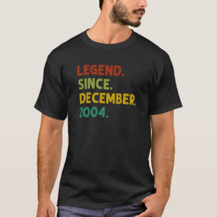 18 års ålder sedan december 2004 18:e födelsedag t shirt