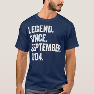 18 års ålder sedan september 2004 18:e födelsedag t shirt