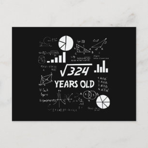 18 Års Födelsedag Geeky Matte 18-årspresent Vykort