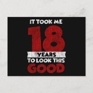 18 Års Födelsedag Tog Mig Snygg 18-årsdag Vykort