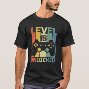 18 års olåst 18 års gammalt videospel på 18:e  t shirt