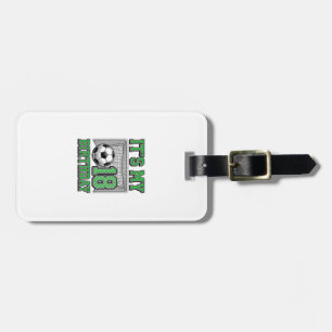 18-årsdag Fotboll Vintage Bagagebricka