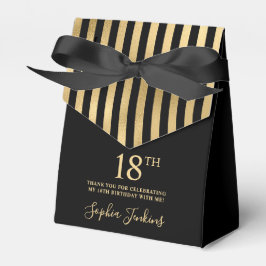 18-årsdag Guldrandig Tack Presentaskar