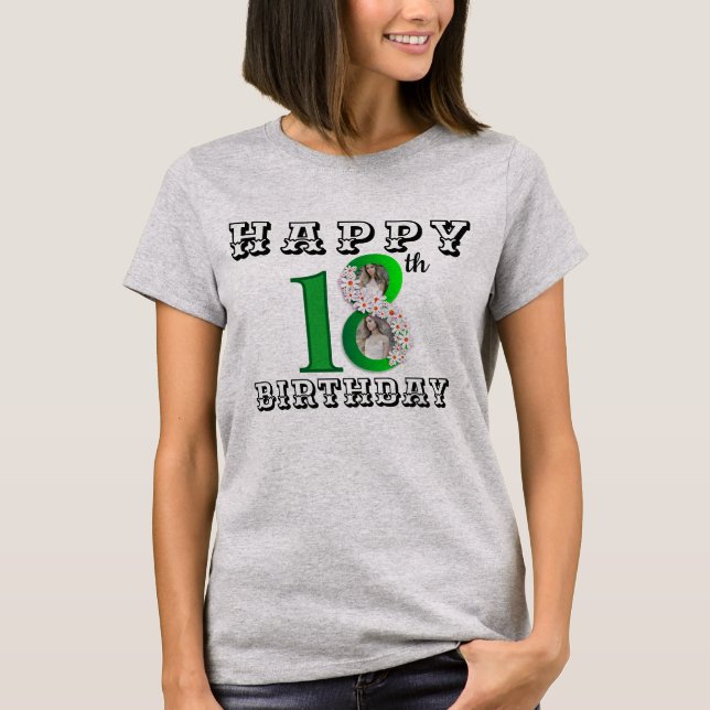 18-årsdag t shirt (Framsida)