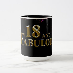 18-årsdag Två-Tonad mugg