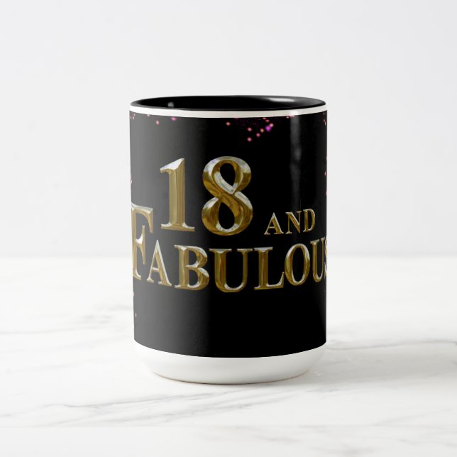 18-årsdag  Två-Tonad mugg (Center)