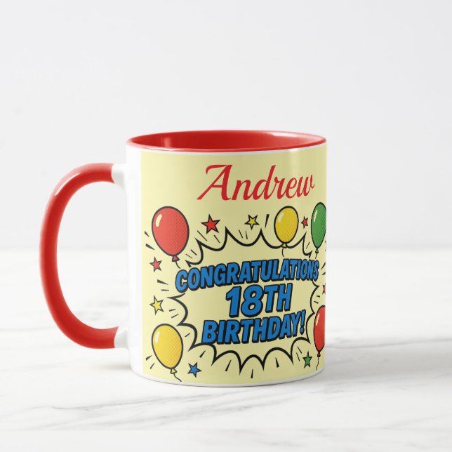 18-årsdagsmugg mugg (Vänster)