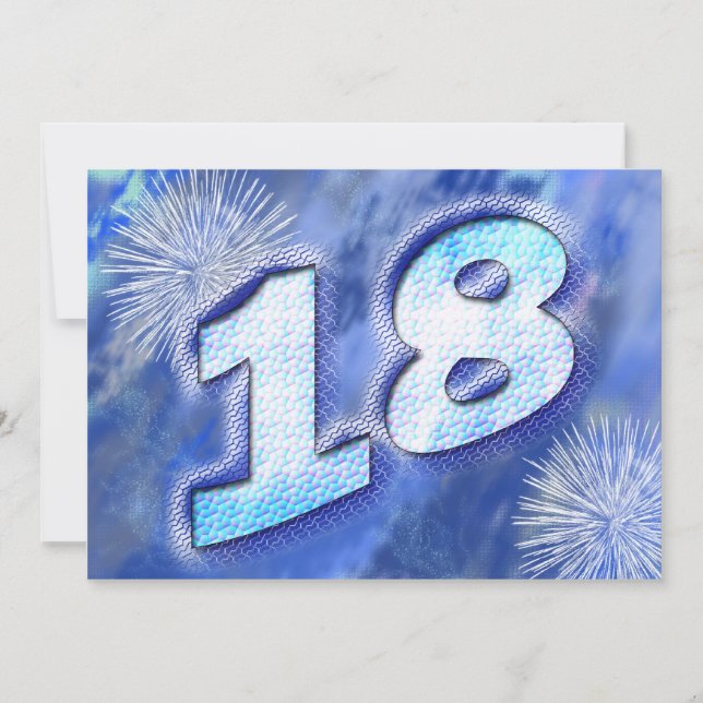 18-årsfestinbjudan inbjudningar (Framsida)