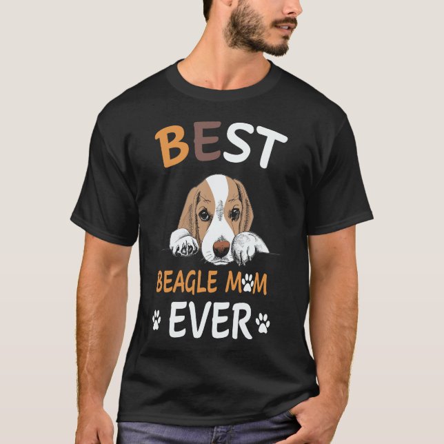 18 Bästa Beagle Mamma Någonsin Beagle T Shirt (Framsida)