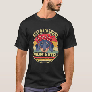 18 Bästa Dachshund Mamma Någonsin Vintage T Shirt