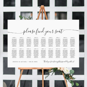 18 Bord Modern Platsindelning Poster