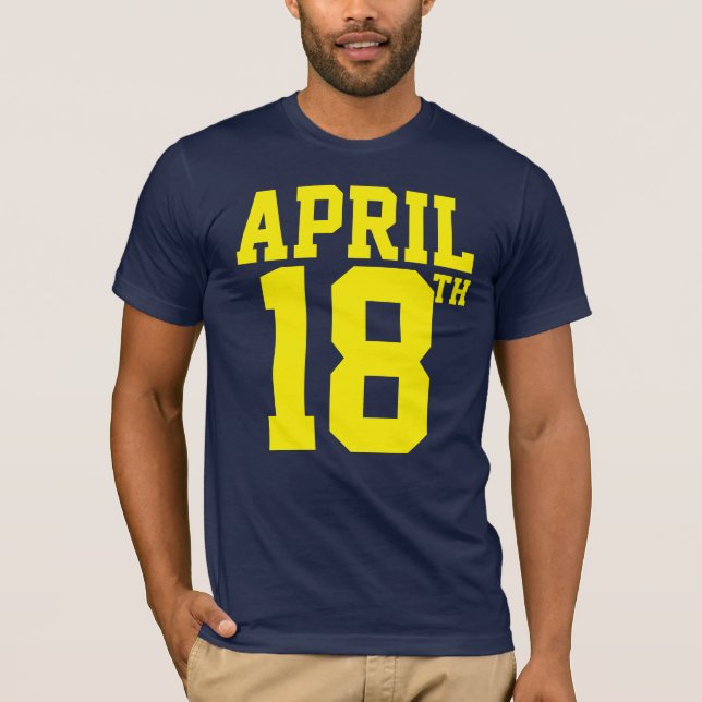 18:e april-skjortan t shirt (Framsida)