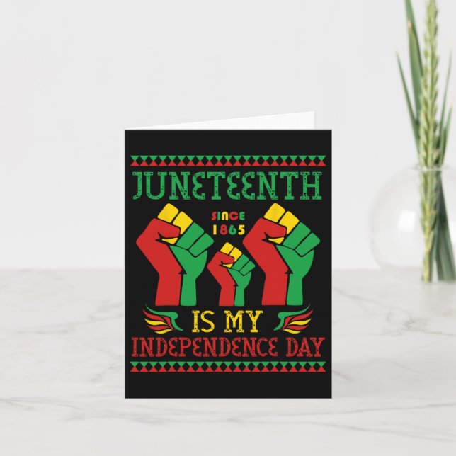 18:e är min Independence day sedan 1865 Kort (Framsida)