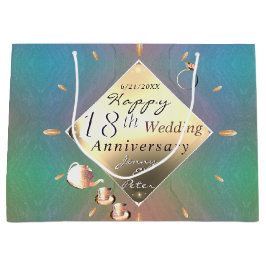 18:e årsdagen av Gift Bag med Acquamarine (Färg)