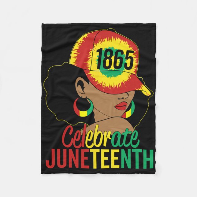 18:e årsjubileet 1865 firar frihetsdagen afrikansk fleecefilt (Framsidan)