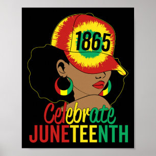 18:e årsjubileet 1865 firar frihetsdagen afrikansk poster