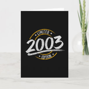 18:e Begränsada utgåvan 2003 Kort