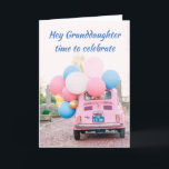 *18:E BIRTHDAY* GRANDDAUGHTER TID TILL CELEBRAT  KORT<br><div class="desc">EN FIAT MED BALLOONER OCH "DITT ÖNSKEMÅL" GÖR DET HÄR KORTET SÅ MYCKET SPECIELLARE FÖR DIN "GRANDDAUGHER'S BIRTHDAY** OCH ATT VARA FRÅN "DU" GÖR DET ÄNNU MER!!! TACK FÖR ATT STOPPA MED EN AV MINA ÅTTA LAGAR! ÄNDRA ÅLDERN I SEKUNDER OM DU BEHÖVER:) TACK</div>