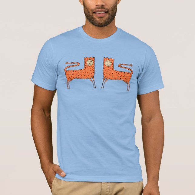 18:e C - Lejon primitiv engelska T Shirt (Framsida)
