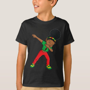 18:e dabbing Black Princess Cute Brown Skin T Shirt