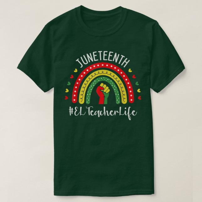 18:e firandet av svart frihet t shirt (Design framsida)