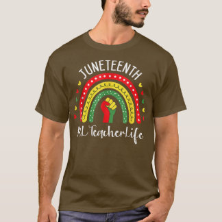 18:e firandet av svart frihet t shirt