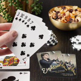 18:e födelsedag 18:e nyckel guld svart foto casinokort