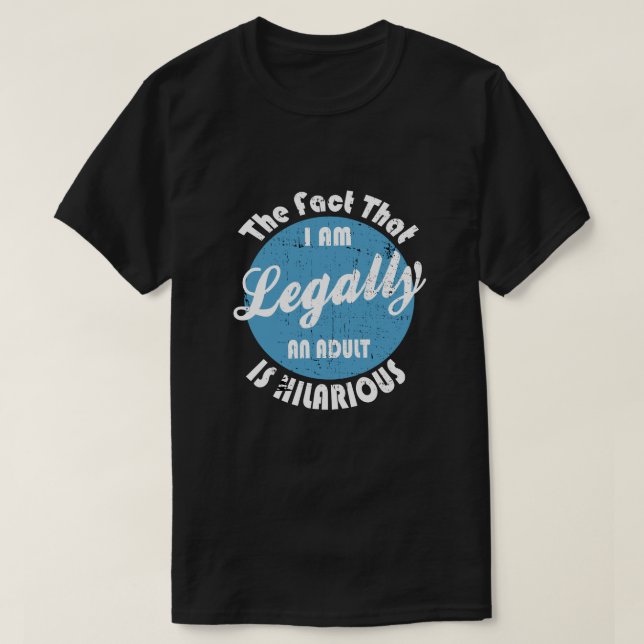 18:e födelsedag är jag en Vuxen är Superskoj T Shirt (Design framsida)