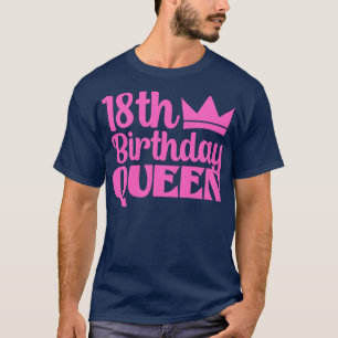 18:e födelsedag drottning t shirt