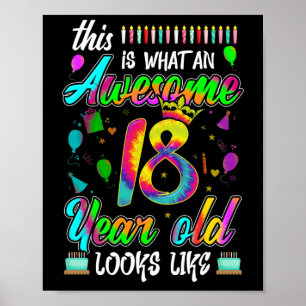 18:e födelsedag Fantastisk 18-åring Poster