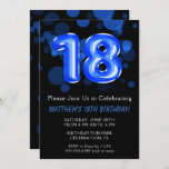 18:e födelsedag: Kids Blue Boy Party Inbjudningar<br><div class="desc">18:e födelsedag: Barn blå party 18:e födelsedagsfest inbjudan för en 18-årig pojke med modernt skript och roligt blå folie ballonger.</div>
