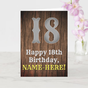 18:e födelsedag: Land Western Inspired Titta, Namn Kort