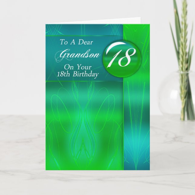 18:e födelsedag, modern kort (Framsida)