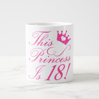 18:e födelsedag Princess Jumbo Mugg