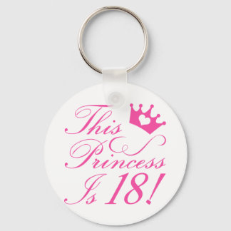 18:e födelsedag Princess Nyckelring