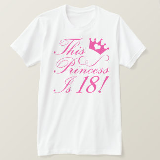 18:e födelsedag Princess T Shirt