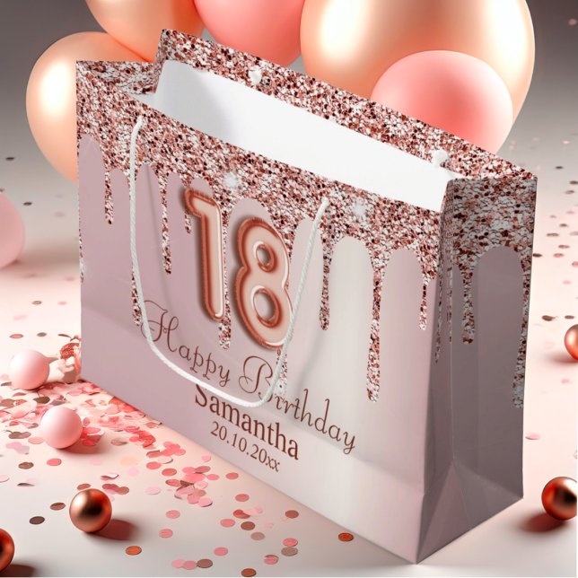 18:e födelsedag Ro Guld Glitter (Skapare uppladdad)