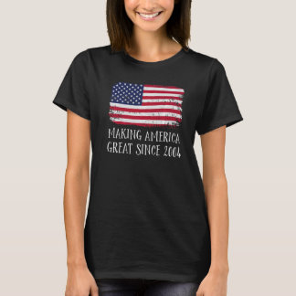 18:e födelsedag Skapar Amerika Underbart sedan 200 T Shirt