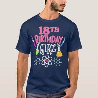 18:e födelsedag Vetenskaplig biologikemi Party T Shirt