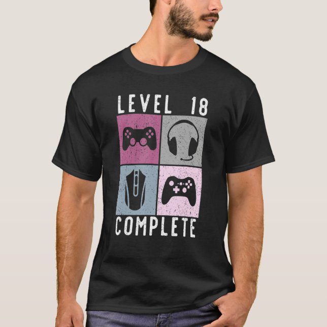 18:e födelsedagen 18 år Spelspel T Shirt (Framsida)