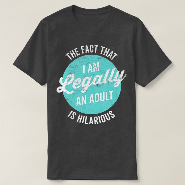 18:e födelsedagen är en Vuxen Superskojets Roligt T Shirt (Design framsida)