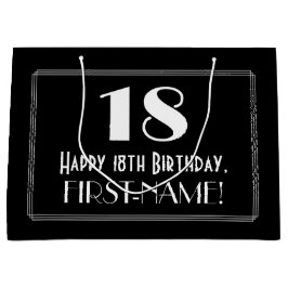 18:e födelsedagen: Art Deco Inspired Stil "18", Na