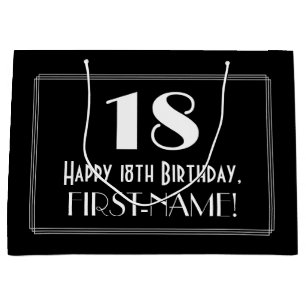 18:e födelsedagen: Art Deco Inspired Stil "18", Na