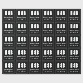 18:e födelsedagen: Art Deco Inspired Titta "18" &  Presentpapper