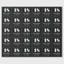 18:e födelsedagen - Art Deco Inspired Titta "18",  Presentpapper