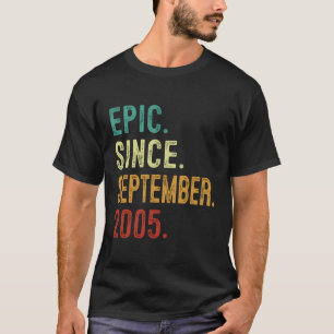 18:e födelsedagen Epic sedan september 2005 18 år T Shirt