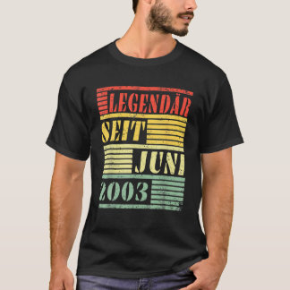 18:e födelsedagen Gift Legendary juni 2003 T Shirt