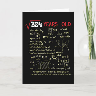 18:e födelsedagen kort