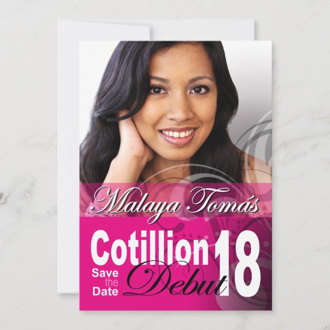 18:e födelsedagsdagen - kotillationsersättning Spa Spara Datumet (Framsida)