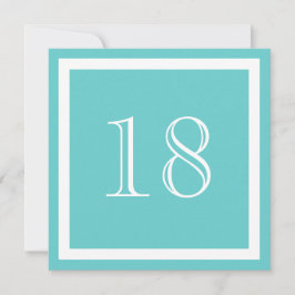 18:e Födelsedagsfest inbjudan - Aqua